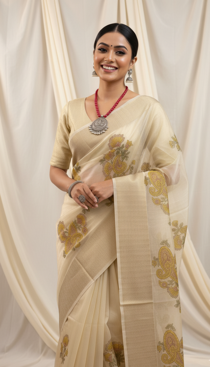 Kora Fabric Saree