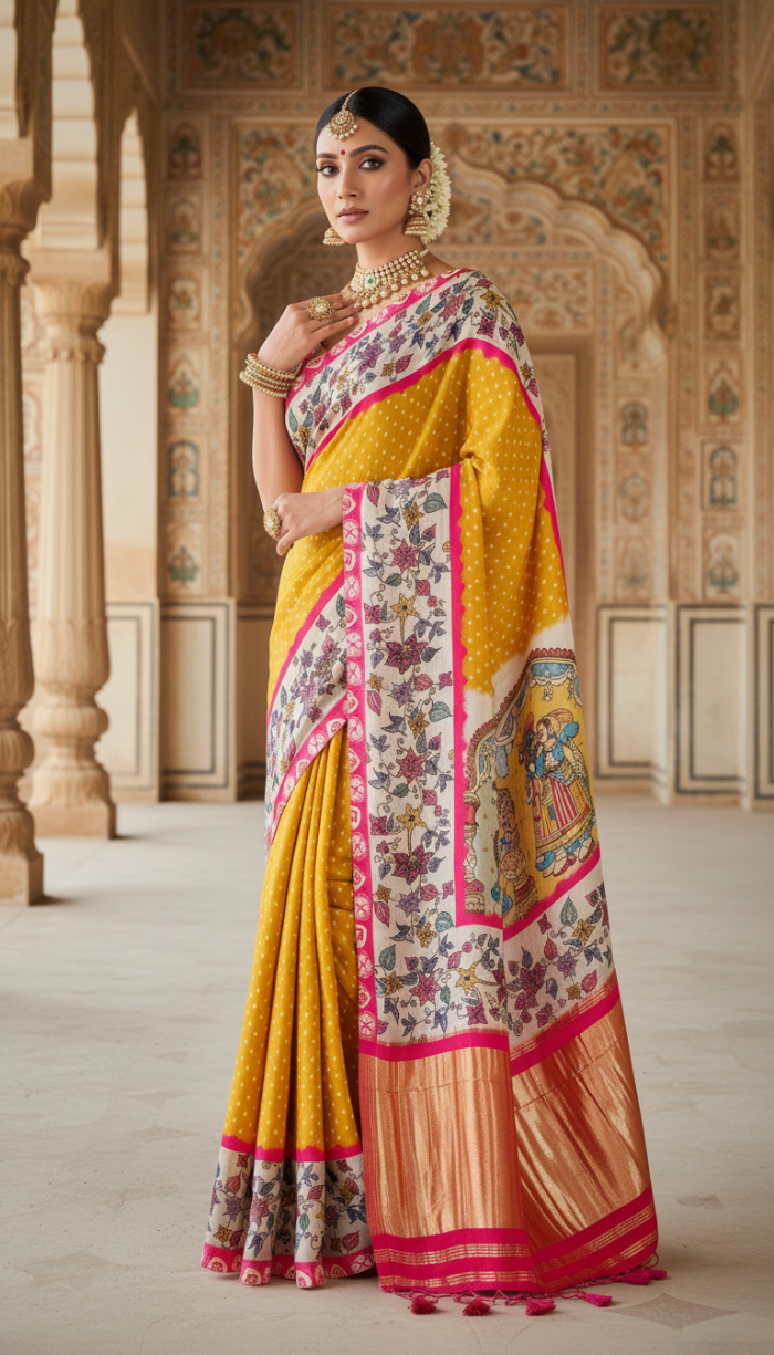 Pure Gajji Silk Saree
