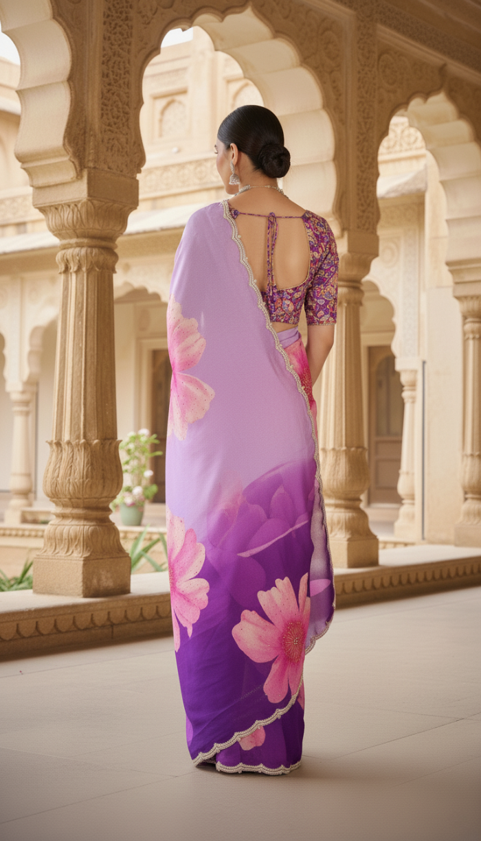 Pure Crepe Silk Saree